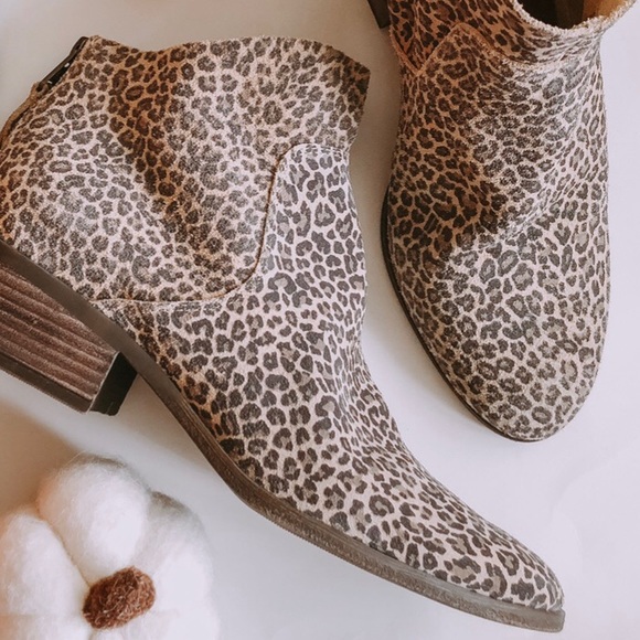 leopard print lucky booties